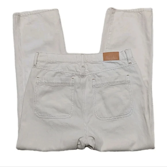 Pistola $178 Cassie Straight Leg Cropped Jeans "Ecru Vintage" Cream Women's 29 - Picture 8 of 10